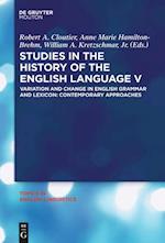 Studies in the History of the English Language V