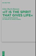 "It is the Spirit that Gives Life"
