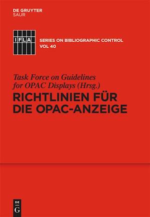 Richtlinien Für Die Opac-Anzeige