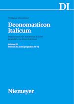 Deonomasticon Italicum (DI), Volume III, Derivati da nomi geografici (M-Q)