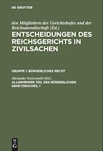 Allgemeiner Teil des Bürgerlichen Gesetzbuches, 1