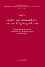 Studien zur Wissenschafts- und zur Religionsgeschichte