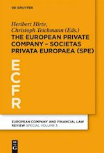 European Private Company - Societas Privata Europaea (SPE)