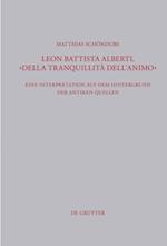 Leon Battista Alberti, "Della tranquillità dell''animo"