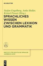 Sprachliches Wissen Zwischen Lexikon Und Grammatik