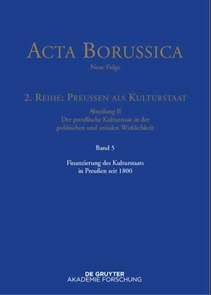 Finanzierung des Kulturstaats in Preußen seit 1800