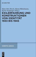 Exilerfahrung Und Konstruktionen Von Identität 1933 Bis 1945
