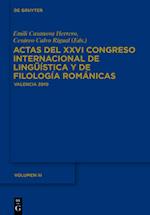 Actas del XXVI Congreso Internacional de Lingüística y de Filología Románicas. Tome III