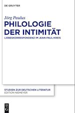 Philologie der Intimität