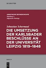 Die Umsetzung der Karlsbader Beschlüsse an der Universität Leipzig 1819–1848