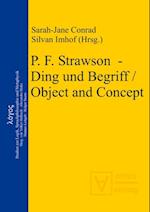 P. F. Strawson – Ding und Begriff / Object and Concept