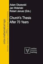 Church''s Thesis After 70 Years
