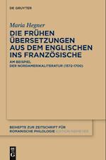 Die frühen Übersetzungen aus dem Englischen ins Französische