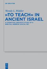 'To Teach' in Ancient Israel