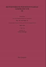 Verzeichnis der in den Supplikenregistern der Poenitentiarie Pius' III. und Julius' II. vorkommenden Personen, Kirchen und Orte des Deutschen Reiches (1503-1513)