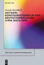 Antikenkonfigurationen in der deutschsprachigen Lyrik nach 1990