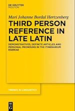 Third Person Reference in Late Latin