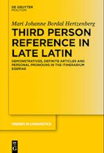 Third Person Reference in Late Latin