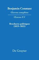 Brochures politiques (1819–1821)