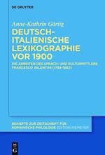 Deutsch-italienische Lexikographie vor 1900