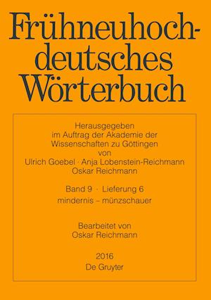 Frühneuhochdeutsches Wörterbuch, Band 9/Lieferung 6, mindernis ¿ münzschauer