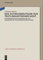 Das Althochdeutsche aus textlinguistischer Sicht