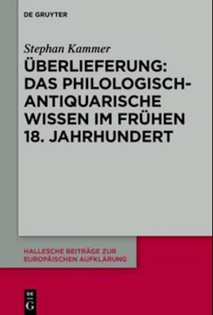 Überlieferung: Das philologisch-antiquarische Wissen im frühen 18. Jahrhundert