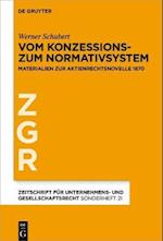 Vom Konzessions- zum Normativsystem