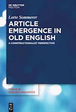 Article Emergence in Old English