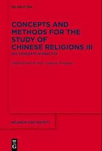Concepts and Methods for the Study of Chinese Religions III
