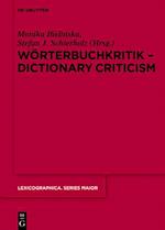 Wörterbuchkritik - Dictionary Criticism