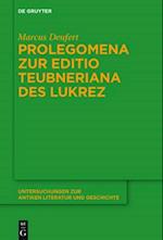 Prolegomena zur Editio Teubneriana des Lukrez