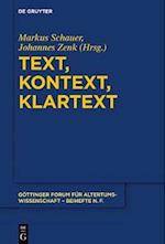 Text, Kontext, Klartext