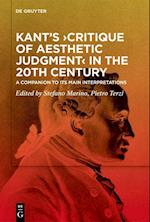 Kant¿s ¿Critique of Aesthetic Judgment¿ in the 20th Century