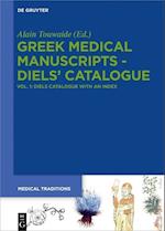 Greek Medical Manuscripts - Diels' Catalogue 01