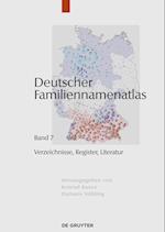 Deutscher Familiennamenatlas, Band 7, Verzeichnisse, Register, Literatur