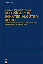 Beiträge zum Immaterialgüterrecht