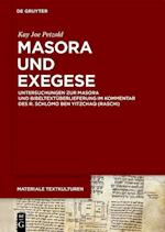 Petzold, K: Masora und Exegese