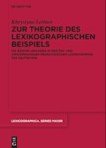 Zur Theorie des lexikographischen Beispiels