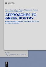Approaches to Greek Poetry