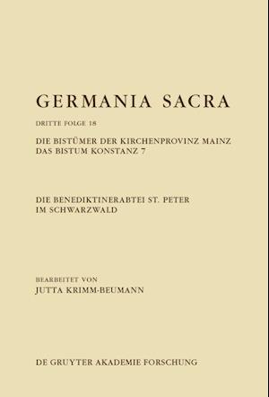 Die Benediktinerabtei St. Peter Im Schwarzwald. Die Bistümer Der Kirchenprovinz Mainz. Das Bistum Konstanz 7