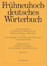 Frühneuhochdeutsches Wörterbuch, Band 5.2, Frühneuhochdeutsches Wörterbuch Band 5.2