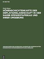 Höhenschichtenkarte Der Deflationslandschaft in Der Namib Südwestafrikas Und Ihrer Umgebung