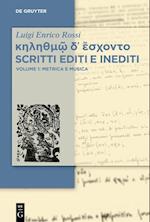 Metrica e Musica - Scritti editi e inediti