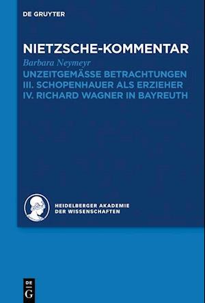 Kommentar zu Nietzsches "Unzeitgemässen Betrachtungen"