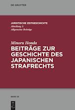 Beiträge Zur Japanischen Strafrechtsgeschichte