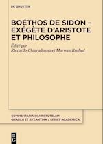 Boéthos de Sidon - Exégète d'Aristote Et Philosophe