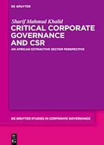 Critical Corporate Governance and CSR