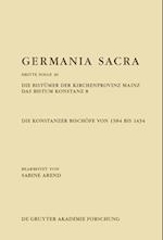 Die Bistümer Der Kirchenprovinz Mainz. Das Bistum Konstanz 8. Die Konstanzer Bischöfe Von 1384 Bis 1434