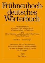 Frühneuhochdeutsches Wörterbuch. Band 10/Lieferung 4
